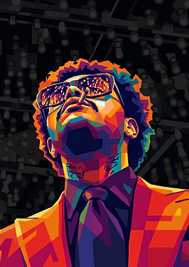The Weeknd Pop Art Portrait