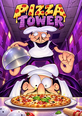 Pizza Tower Game Key Art