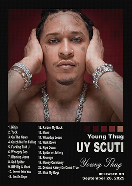 Young Thug UY SCUTI Album Poster