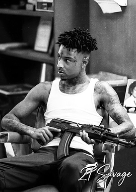 21 Savage Portrait art