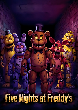 Five Nights at Freddy's Animatronic Poster