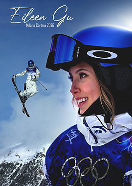 Eileen Gu Milano Cortina 2026 Poster