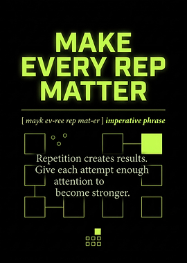 Make Every Rep Matter Motivational Poster