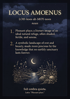 Locus Amoenus Definition Poster