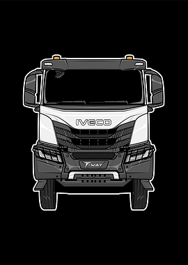 Iveco T-Way Truck Front View