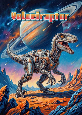 Mechanical Velociraptor Retro