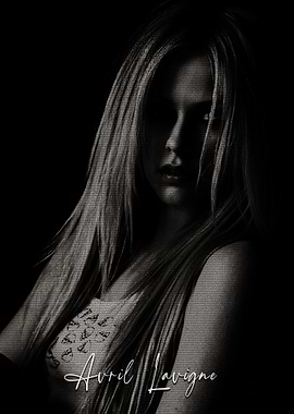 Avril Lavigne Dark Portrait
