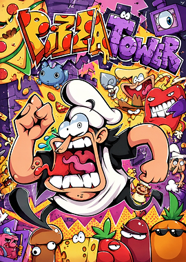 Pizza Tower Video Game Poster