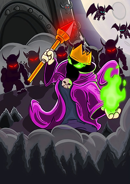 Dark Wizard Leading Demon Army