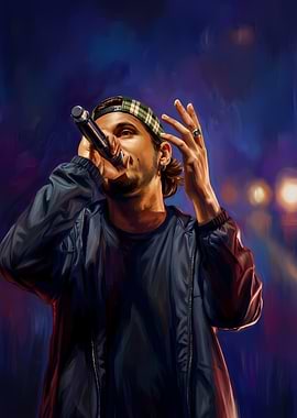 Rapper Performing on Stage