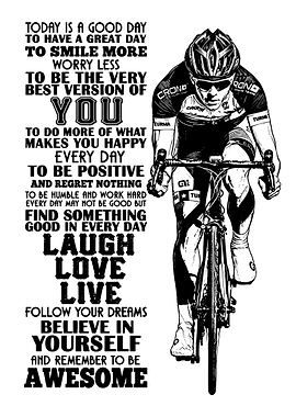 Inspirational Cycling Motivational Poster