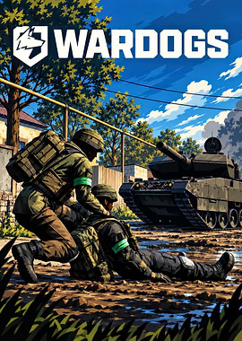 Wardogs Military Combat Scene Poster