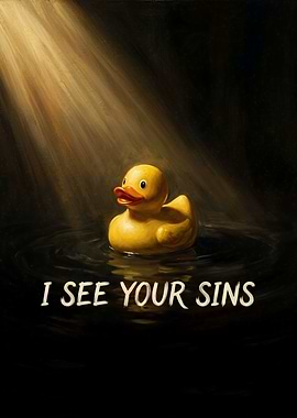I See Your Sins Rubber Duck