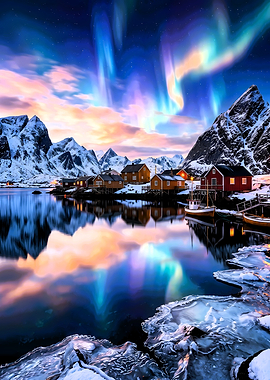 Northern Lights Over Arctic Village