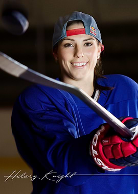 Hilary Knight Ice Hockey Portrait