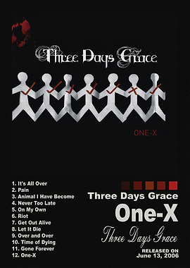 Three Days Grace One-X Album Poster