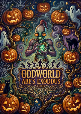Oddworld Abe's Exoddus Halloween Poster