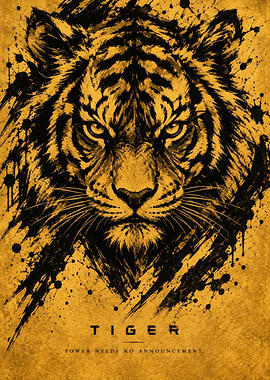 Tiger Power Needs No Announcement Poster