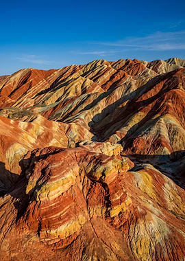 Colorful Danxia Landform Mountains