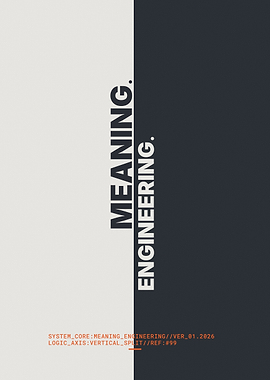 Swiss techno - brutalism Typography Poster