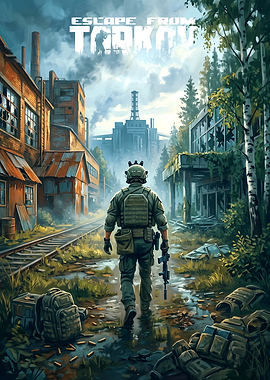 Escape From Tarkov Soldier Poster
