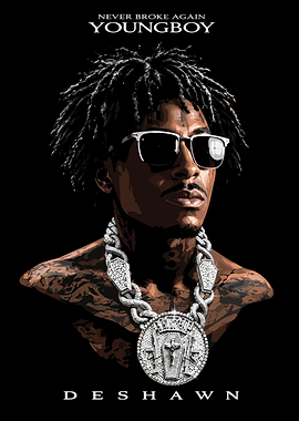 YoungBoy Never Broke Again Portrait Poster