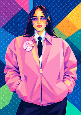 Billie Eilish Pop Art Portrait