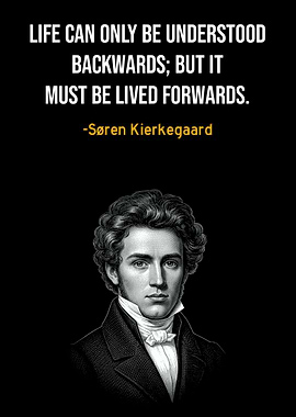 Søren Kierkegaard Inspirational Quote Poster