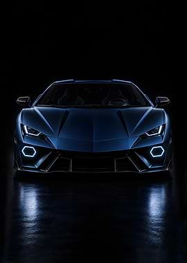 Deep Blue Supercar Apex