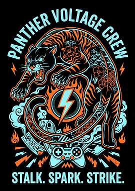 Panther Voltage Crew Gaming Graphic