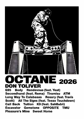 Don Toliver Octane 2026 Album Poster