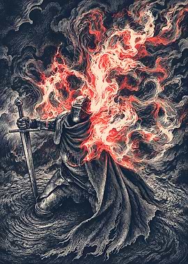 Blazing Soul Knight in Armor