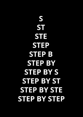 Step by Step Typography Art