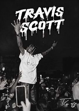 Travis Scott Concert Performance Poster