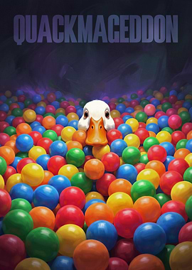 Quackmageddon Duck in Ball Pit
