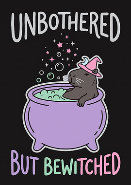 Unbothered But Bewitched Capybara Illustration