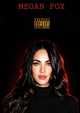 Megan Fox Portrait Poster