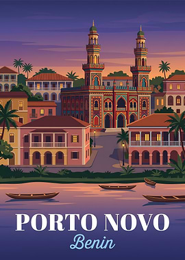 Porto-Novo Benin Travel Poster