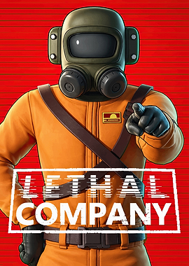 Lethal Company Employee Pointing Poster