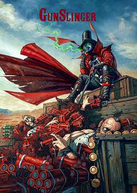 Gunslinger Spawn Comic Book Cover Art