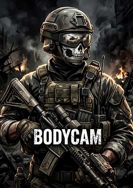 Bodycam Tactical Soldier Portrait