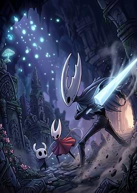 Hollow Knight Game Battle Scene