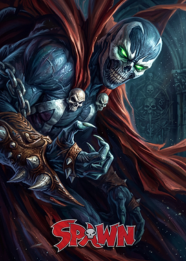 Spawn Comic Book Cover Art