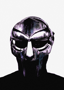 MF DOOM Metal Mask Portrait Poster