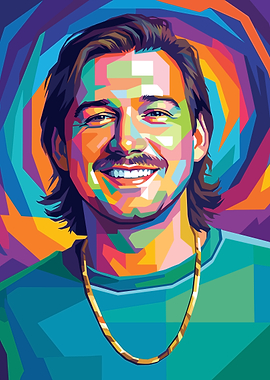 Morgan Wallen Pop Art Portrait