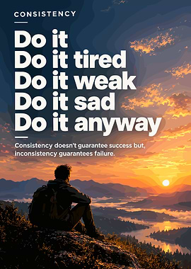 Consistency Motivational Poster