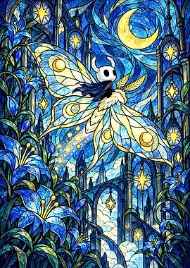Hollow Knight Stained Glass Art