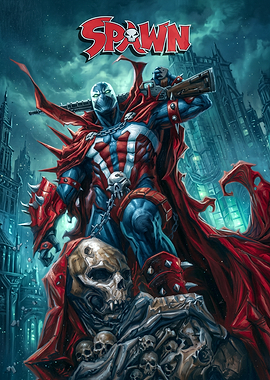 Spawn Comic Book Cover Art
