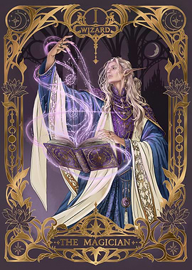 Wizard The Magician Card