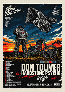 Don Toliver Hardstone Psycho Album Poster